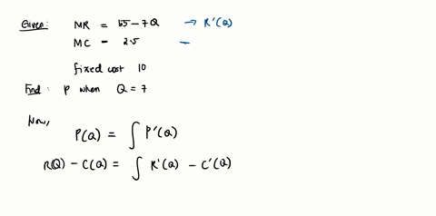 a-firms-marginal-revenue-and-marginal-cost-functions-are-given-by-mr-55-7q-and-mc-25-if-fixed-costs-are-10-find-the-profit-when-q7-11802