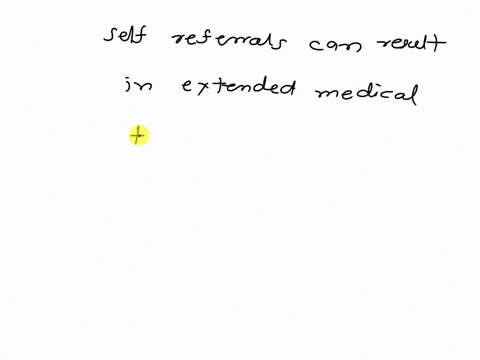 self-referrals