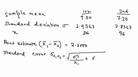 independent-random-samples-were-selected-from-two-quantitative-populations-with-sample-sizes-means-and-variances-given-below-population-1-2-sample-size-36-46-sample-mean-95-72-sample-varianc-56879