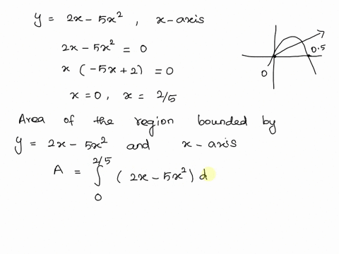 there-is-a-line-through-the-origin-that-divides-the-region-bounded-by-the-parabola-y-2x-5x2-and-the-x-axis-into-two-regions-with-equal-area-what-is-the-slope-of-that-line-29153
