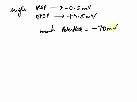 9-assume-that-a-single-ipsp-has-a-negative-magnitude-of-05-mv-at-the-axon-hillock-and-that-a-single-epsp-has-a-positive-magnitude-of-05-mv-for-a-neuron-with-an-initial-membrane-potential-of-12128