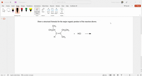 draw-a-structural-formula-for-the-major-organic-product-of-the-reaction-shown_-ch3-chch-chzch3-cc-ch3-hci-you-do-not-have-to-consider-stereochemistry-if-there-is-more-than-one-major-product-37446
