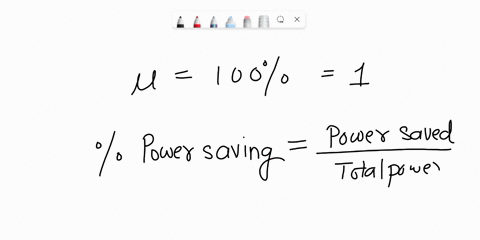 One Percent Power 6. Calculate the percentage power saving when the carrier...