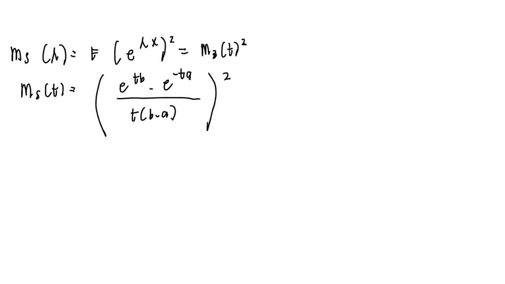 SOLVED: Prove the formula for the moment generating function of a ...