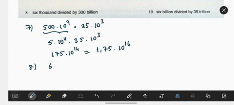 Do the following calculations using scientific notation. 7....
