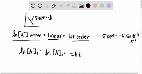 the-following-reaction-was-monitored-as-a-function-of-time-abc-a-plot-of-lna-versus-time-yields-a-straight-line-with-slope-45103-s-what-is-the-value-of-the-rate-constant-k-for-this-reaction-49873