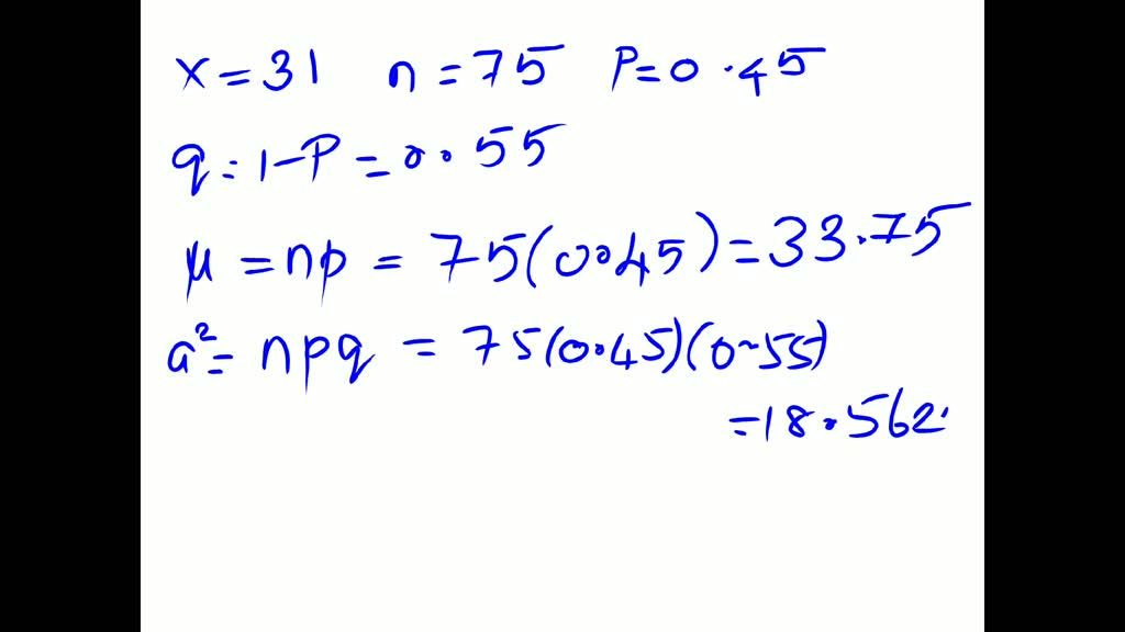 SOLVED 'A random variable X follows a Binomial distribution with n209