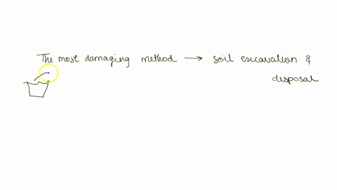 which-of-the-following-is-the-most-damaging-method-of-soil-remediation-a-soil-excavation-and-disposal-b-soil-aeration-c-heating-and-vapor-extraction-d-microbial-digestion-answer-a-soil-excav-58196