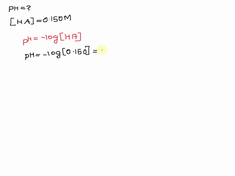 find-the-ph-of-a-0150-m-solution-of-a-weak-monoprotic-acid-having-ka-011-also-find-the-percent-dissociation-of-this-solution-69526