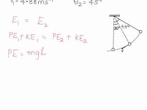a-simple-pendulum-of-length-200-m-is-made-with-a-mass-of-200-kg-the-mass-has-speed-of-488-ms-when-the-pendulum-is-300-above-its-lowest-position-what-is-the-speed-in-ms-of-the-mass-when-the-p-65509