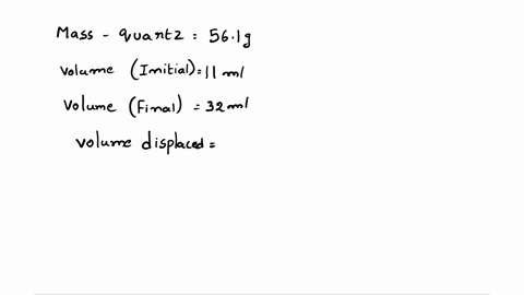 5-the-volume-of-an-irregularly-shaped-solid-can-be-determined-by-immersing-the-solid-in-a-liquid-and-measuring-the-volume-of-liquid-displaced-find-the-volume-and-density-of-the-following-a-a-49144