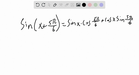 rewrite-sinx5pi6-in-terms-of-sinx-and-cosx