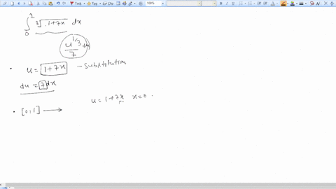 consider-the-following-integral-1-7x-dx-ul3-find-a-substitution-to-rewrite-the-integrand-as-du-du-indicate-how-the-limits-of-integration-should-be-adjusted-in-order-to-perform-the-integratio-38272