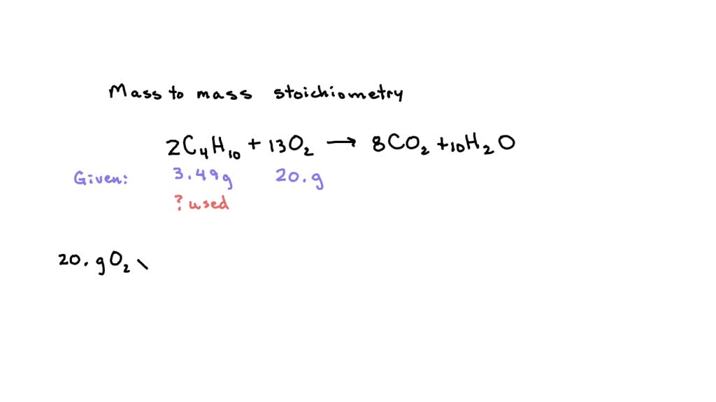 SOLVED Gaseous butane CH; (CHz) CH; will react with gaseous oxygen (02