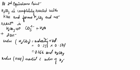 the-next-three-3-problems-deal-with-the-titration-of-481-ml-of-0501-m-carbonic-acid-hzco3-kal-43x-10-7-kaz-56-x-10-11-with-19-m-koh-what-is-the-ph-of-the-solution-at-the-znd-equivalence-poin-46526