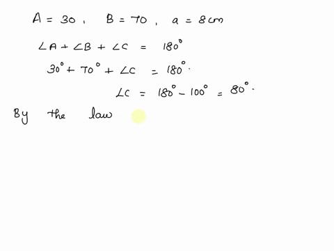 in-triangle-abc-a30-b70-and-a-8cm-find-the-length-of-side-c-using-the-law-of-sines-06106