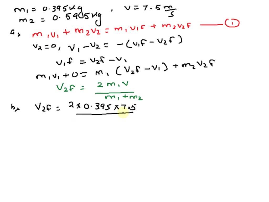 Solved: A Cue Ball Of Mass M1 = 0.395 Kg Is Shot At Another Billiard 