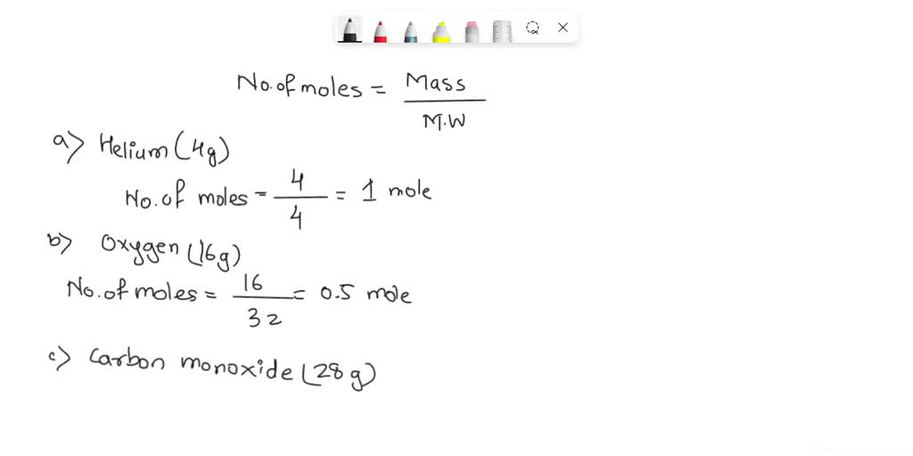 8 Which Gas Sample Contains The Smallest Number Of Molecules? A 4g Of ...