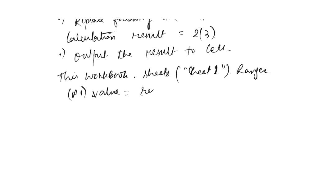 SOLVED: You Create a VBA function (use error trapping) to: a. Alert an ...