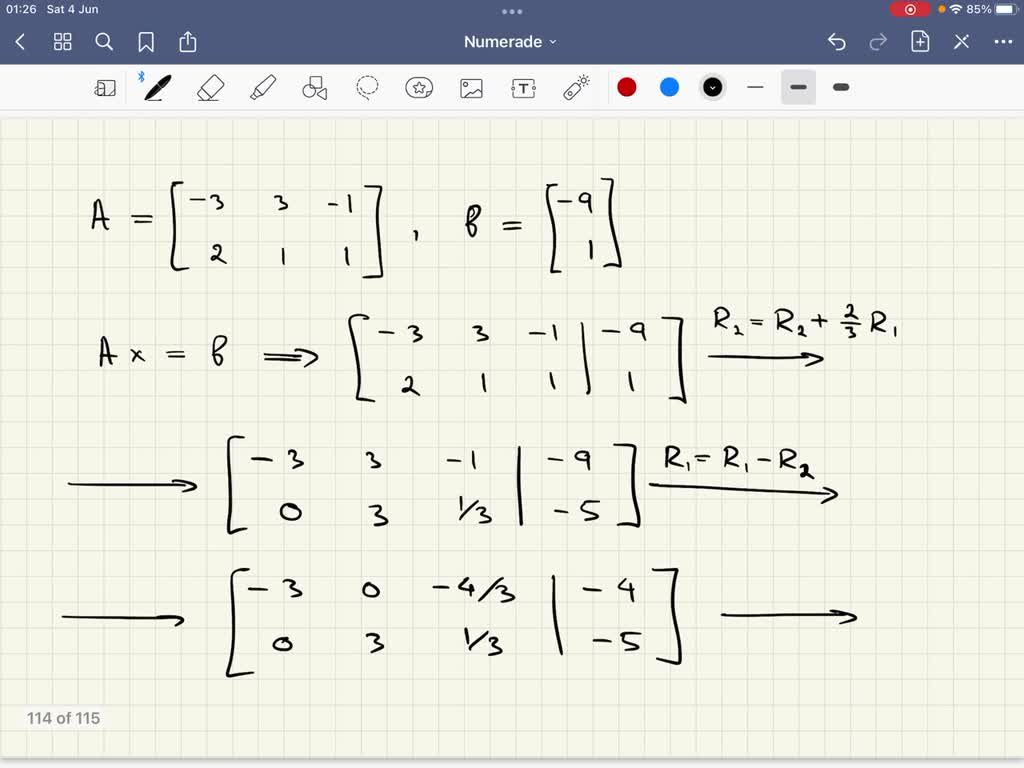 SOLVED: Enter Third Column As Linear Combination Of Columns Of B In ...