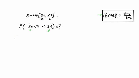 find-the-probability-11-suppose-x-is-random-variable-best-described-by-uniform-probability-distribution-with-a-30-and-b-50-find-p30-x-34-4-points-b-find-the-mean-variance-and-standard-deviat-37345