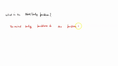 what-is-the-mindbody-problem