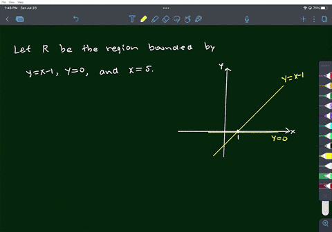 find-the-volume-v-of-the-solid-obtained-by-rotating-the-region-bounded-by-the-given-curves-about-the-specified-line-y-x-1-y-0-x-5-about-the-x-axis-02158