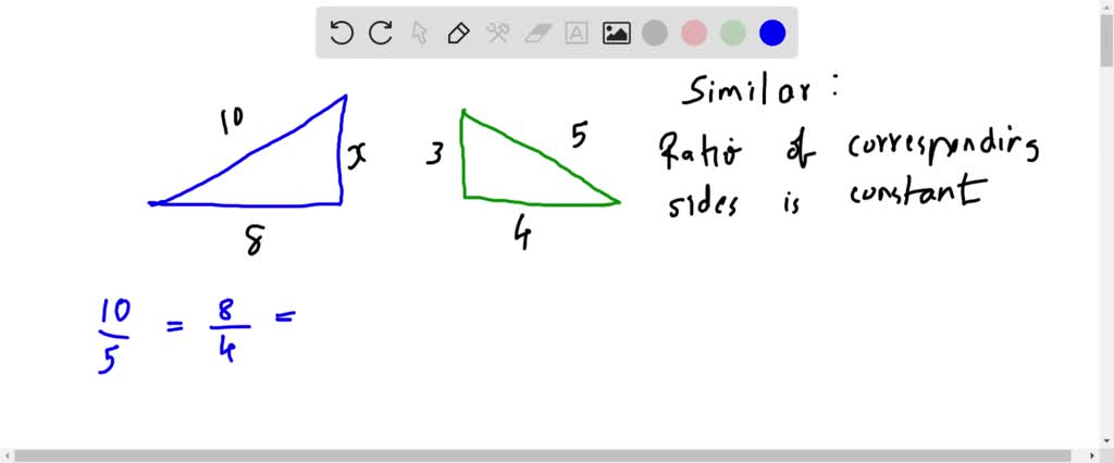 SOLVED: The triangles in each pair are similar. Find the unknown side ...