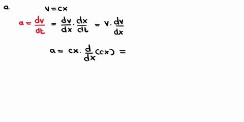 single-horizontal-force-in-the-tx-direction-acts-on-cart-of-mass-m-the-cart-starts_-from-rest-at-x-0and-the-speed-of-the-cart-increases-with-x-as-v-cx-where-c-is-constant-a-find-the-force-ac-37227