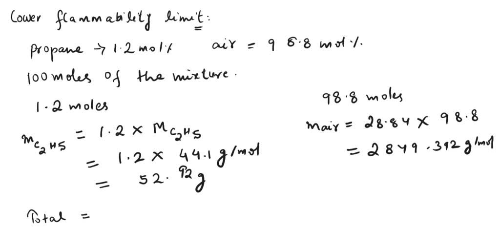SOLVED 5. Mixtures of hydrocarbon gases and air will burn only if the