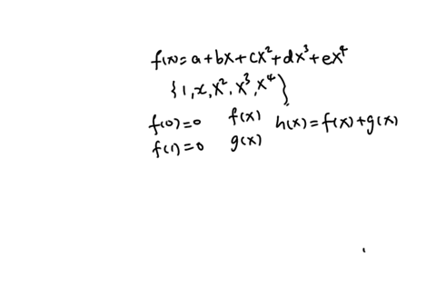 let-v-p4r-be-the-vector-space-of-real-polynomials-of-degree-4-show-that-w-f-epar-f-f1-0-defines-subspace-of-v-and-find-basis-for-this-subspace_-10853