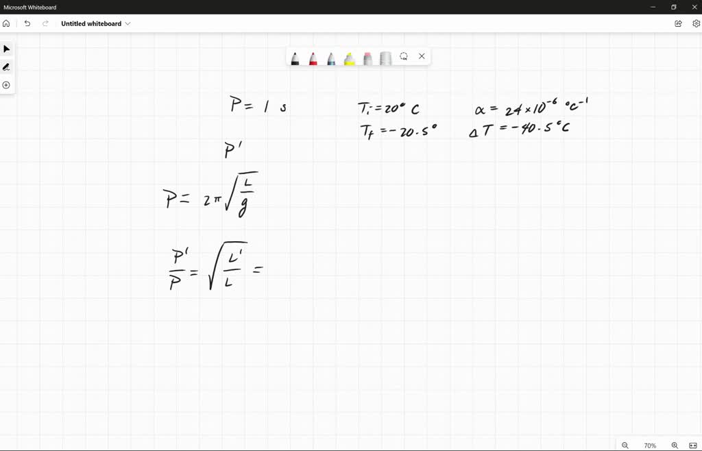 SOLVED a pendulum clock has a pendulum shaft made of aluminum which