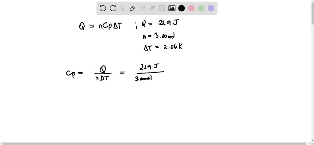 SOLVED: When 229 J of energy is supplied as heat at constant pressure ...