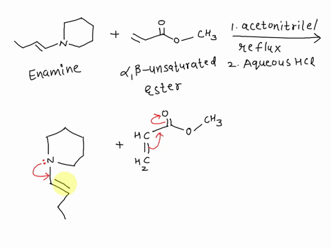 draw-the-structures-of-the-major-organic-products-of-the-following-reaction-acetoniinle-reilux-ch-2-aqueous-hci-you-do-not-have-to-consider-stereochemistry-do-not-include-the-amine-from-whic-77762