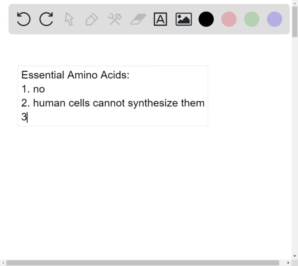 SOLVED Why are some amino acids considered essential amino acids? They