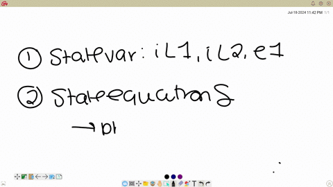 problem-1-derive-a-state-space-model-for-the-system-shown-the-input-is-ia-and-the-output-is-e2-hint-take-your-states-as-il1-il2-and-e1-as-state-variables-express-in-a-matrix-format-show-steps-no-parti