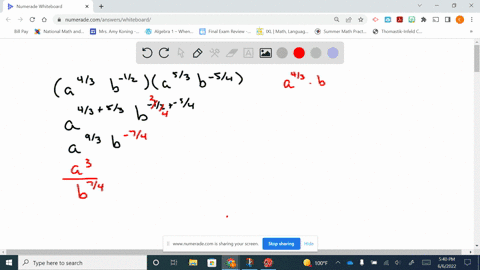 question-16-apply-the-rules-for-exponents-to-simplify-each-of-the-following-expressions-be-sure-t0-write-each-answer-in-positive-exponents-a43-b-12a53-b-54-a43-b4-12-a453-bn-54-wrvz-sqrt-cub-26784