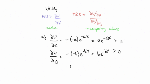 7-15-pts-compute-marginal-utilities-and-marginal-rate-of-substitution-for-each-of-the-utility-functions-given-below-a-ux-y1-e-a-x-e-b-y-b-ux-yx-y3-x5-y-c-ux-yleft03-mathrmxm07-mathrmymrightfrac1m-d-ux