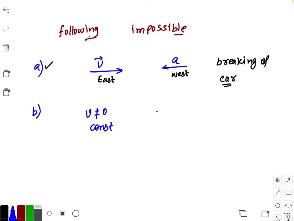 SOLVED Which of the following situations is impossible to happen? a An