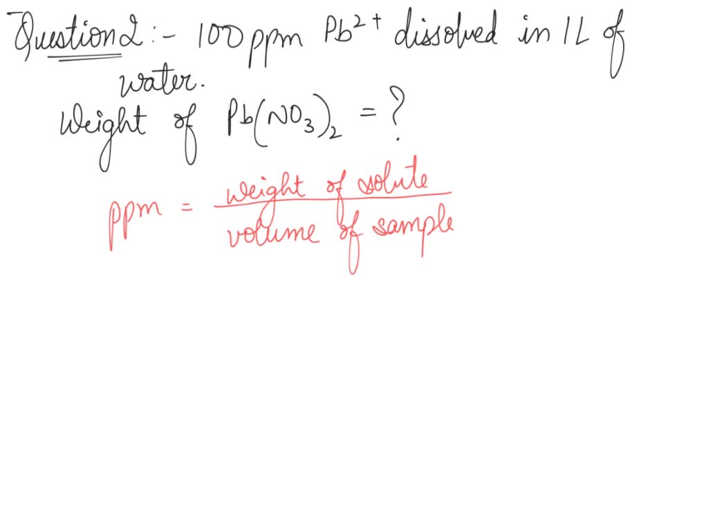 SOLVED: Determine the molar concentration of a 1.00 ppm Li solution