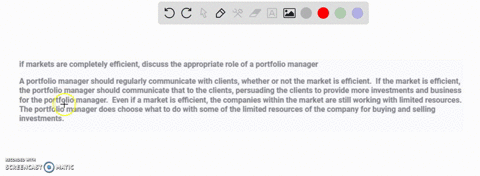 if-markets-are-completely-efficient-discuss-the-appropriate-role-of-a-portfolio-manager
