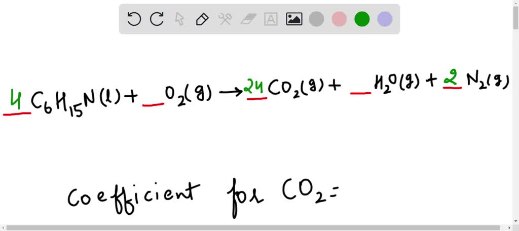 SOLVED: When the chemical equation shown below is balanced properly ...