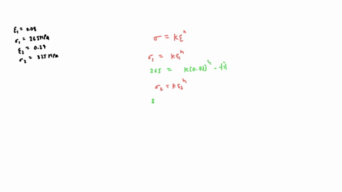 3in-a-tensile-test-on-a-metal-specimentrue-strain-008-at-a-stress265mpawhen-true-stress325mpatrue-strain-027determine-the-strength-coefficient-and-the-strain-hardening-exponent-in-the-flow-c-78482