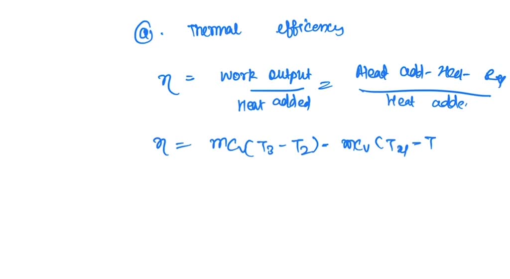 SOLVED Define compression ratio and expansion ratio. Derive