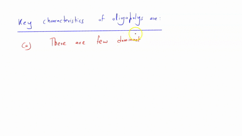 describe-the-key-characteristics-of-oligopoly