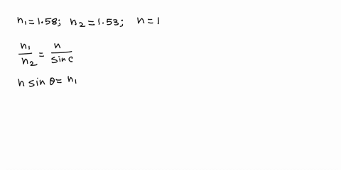 15-the-figure-below-depicts-a-simplistic-optical-fiber-a-plastic-core-n1-158-is-surrounded-by-plastic-sheath-n2-153-light-ray-is-incident-on-one-end-of-the-fiber-at-angle-0-the-ray-is-to-und-51659