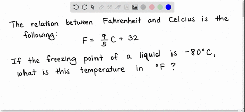 temperature-can-be-measured-in-both-celcius-scalec-and-fahrenheit-scalef-the-relation-between-both-the-scales-is-given-by-f-159c160-if-the-freezing-point-of-a-liquid-is-80c-using-the-relatio-01646