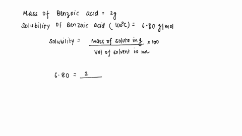 how-much-water-is-needed-to-dissolve-200-grams-of-benzoic-acid-at-100-degrees-celsius-how-much-benzoic-acid-will-stay-in-the-solution-if-this-solution-is-now-cooled-to-0-degrees-celsius-solu-51361