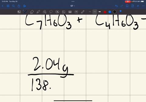 what-is-the-percentage-yield-of-aspirin-if-you-started-synthesis-with-204g-of-salicylic-acid-given-the-actual-yield-is-167-g-84587