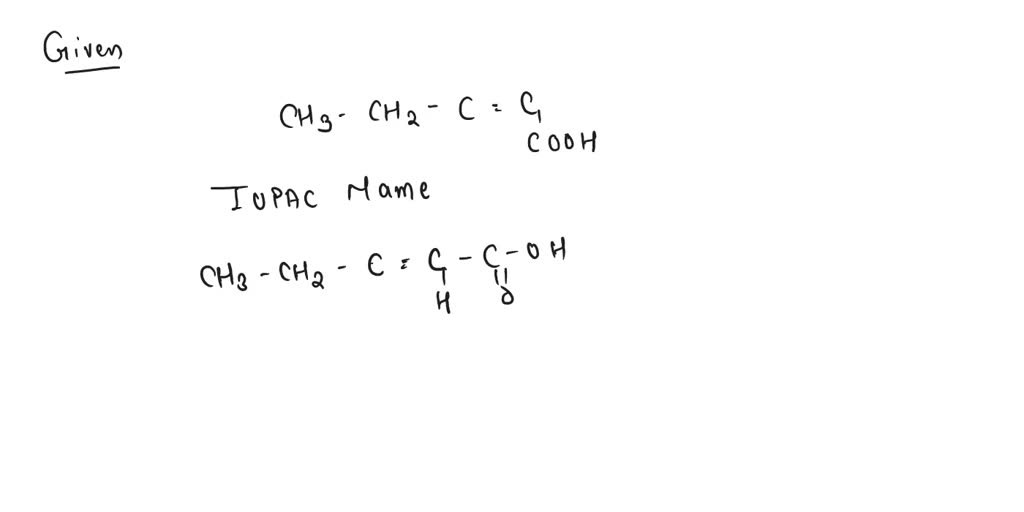 SOLVED: Consider this compound ("your compound"): a) Name it according ...